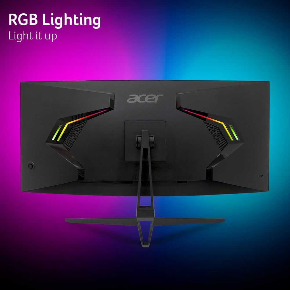 Acer Monitor Gaming Nitro de 34" Curvo UWQHD | Panel VA |Ultra-rápido | 180Hz | 0.5 ms (GTG min) | AMD FreeSync Premium | HDR10