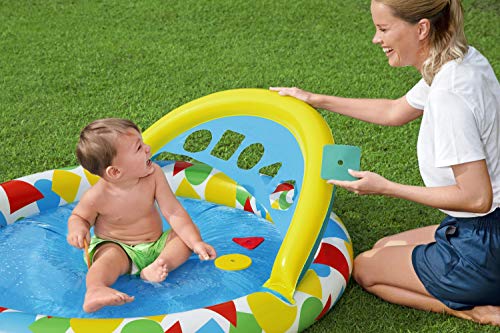 BESTWAY Alberca Inflable didactica con 5 Fig geometricas 45lts 1.20x1.17x.46cm Caja