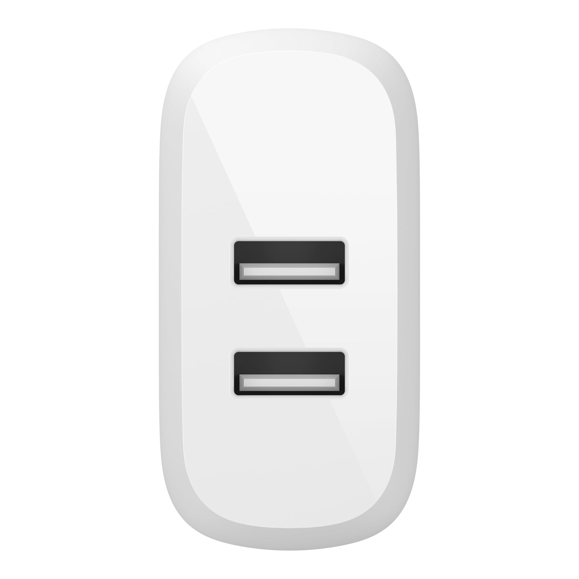 Belkin WCB002dqWH Cargador de Pared Doble USB-A BOOST CHARGE de 24W, Blanco