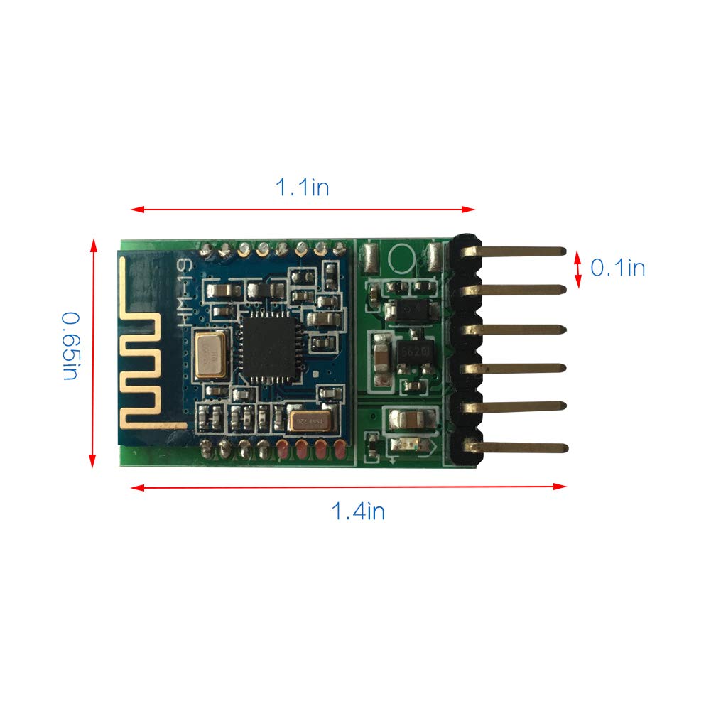 Módulo Bluetooth 5.0 BLE DSD TECH HM-19 con Chip CC2640R2F para Arduino y DIY