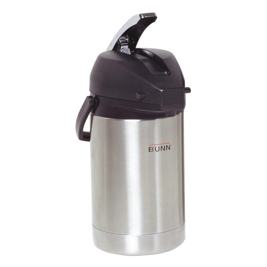 BUNN 32125.0000 2.5 Liter Lever-Action Airpot, Stainless Steel