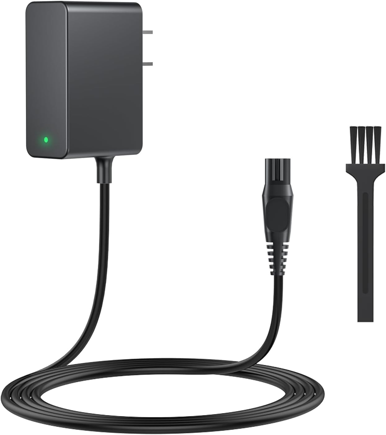 Cargador para Philips Rasuradora HQ8505 Afeitadora Maquinilla afeitar Series 3000 5000 7000 9000, Cable de Carga Charger, Luz Verde LED, Cepillo de limpieza(15V)