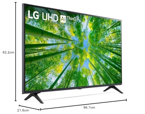 LG Pantalla Led 43 Pulgadas Class 43UQ8000AUB Series LED 4K UHD WebOS 22 Smart w/ThinQ AI TV HDR10 Funciona con Asistente Google y Alexa (Reacondicionado)