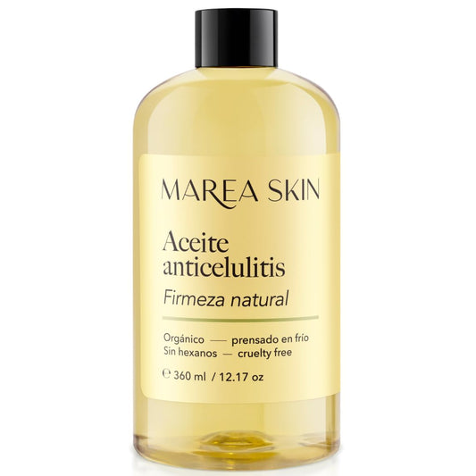 Aceite Orgánico para Celulitis y Estrías - Fórmula Natural Certificada - Garantía 3 Meses - 360 ml