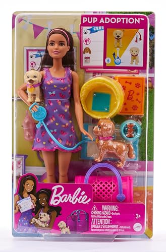 Barbie Set de Juego Adopta un Perrito Latina para niñas de 3 años en adelante
