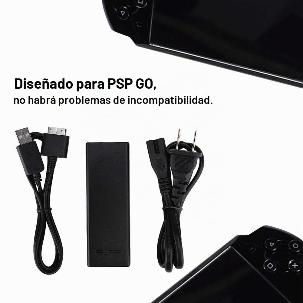 Adaptador de Corriente ASHATA Negro Carga Rápida DC 5V/1500mA con Cable USB 2 en 1
