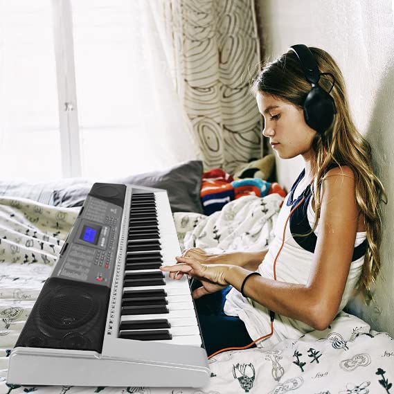 Teclado de Piano MUSTAR Negro 61 Teclas MEK-300 para Principiantes