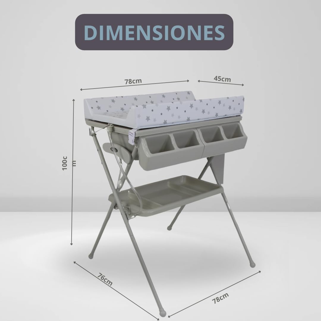 Bañera para Bebé NUZU Blanca Diseño Compacto y Ergonómico