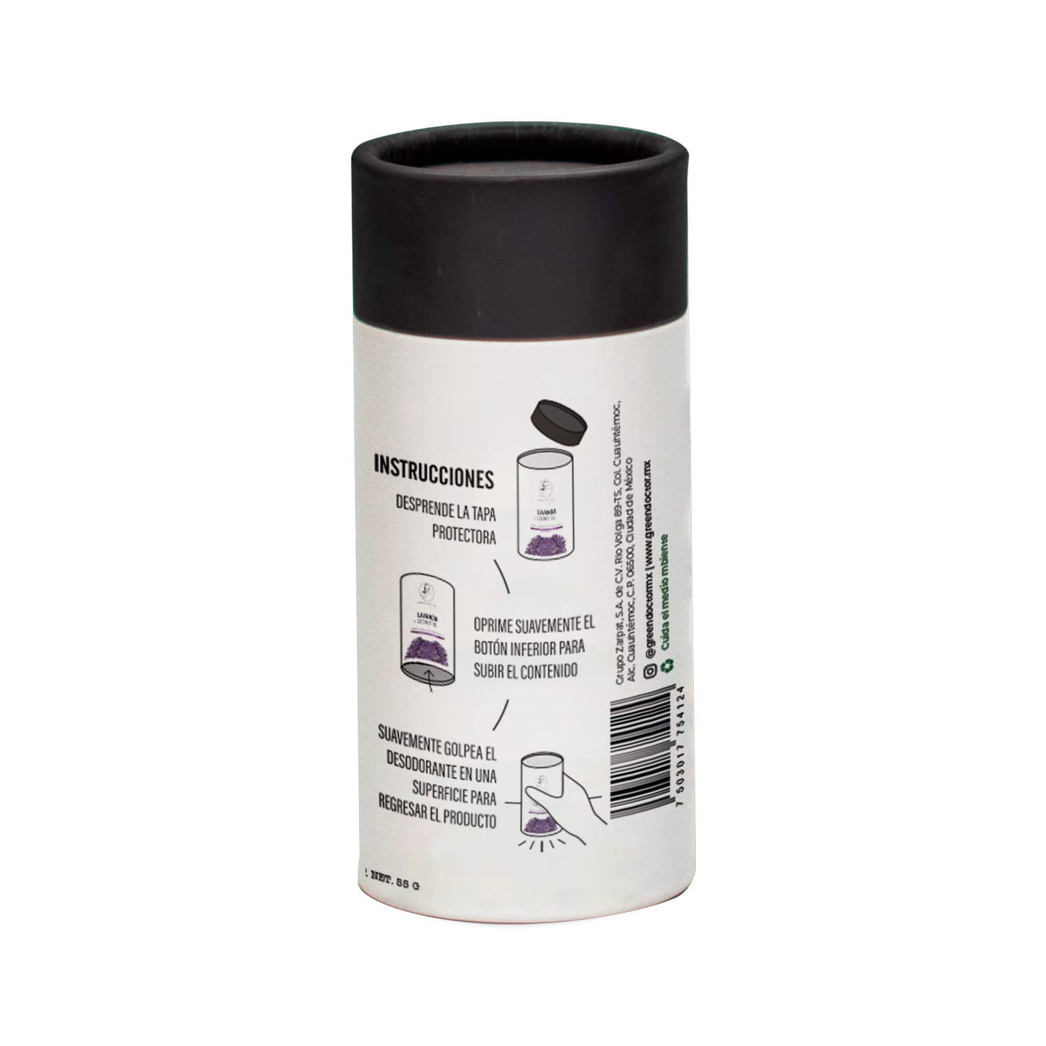Green Doctor | Desodorante Natural Mix | Sin Aluminio | Sin Parabenos | Sin Alcohol | Mix de Aceites Esenciales | Kit 3 piezas | ¡Protección natural y frescura duradera para tu cuidado personal!