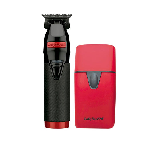 COMBO TRIMMER FX+ Y SHAVER UV NEGRO/ROJO