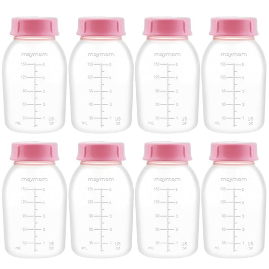 Botella para Extractor de Leche Maymom Transparente Compatible con Medela y Ameda 8 Piezas
