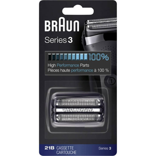 Braun Repuesto para maquinillas de afeitar 21B Serie 3, color negro