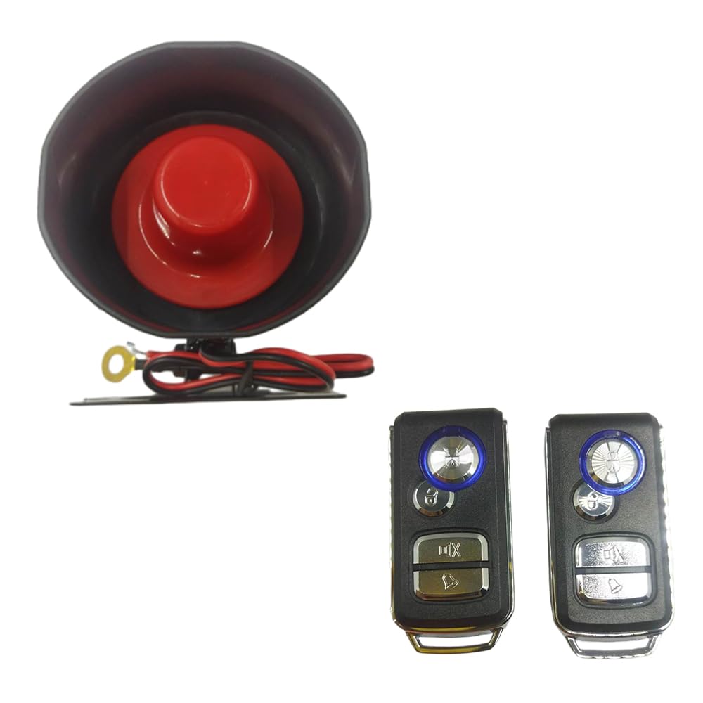 Kit de Cierre Central Universal MASO Negro con Detector de Vibración y Controlador para Auto