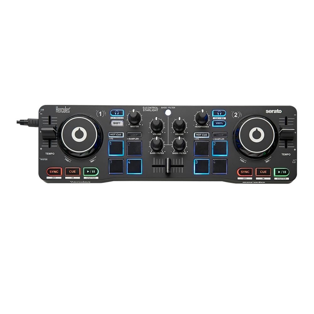 Hercules DJ Control, 2 mezcladores DJ, negro (4780884)