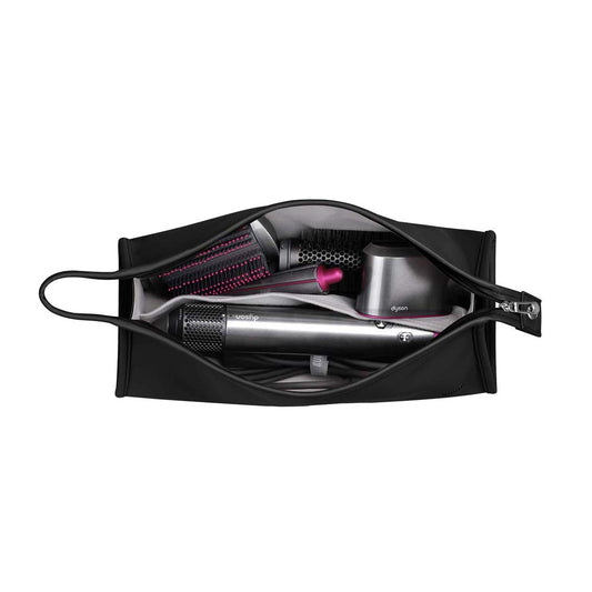 BUBM Bolsa de almacenamiento de viaje compatible con Dyson Airwrap Styler, organizador de viaje portátil para Airwrap Styler y accesorios, color negro