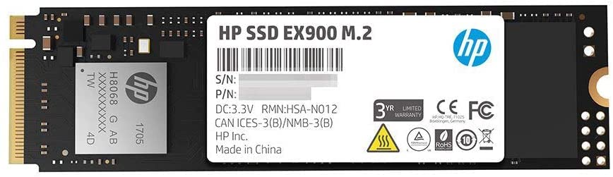 HP Unidad de Estado Solido SSD EX900, 1TB, M.2, NVMe, PCI Express 3.0, Lectura 2100 MB/s, Escritura 1500 MB/s