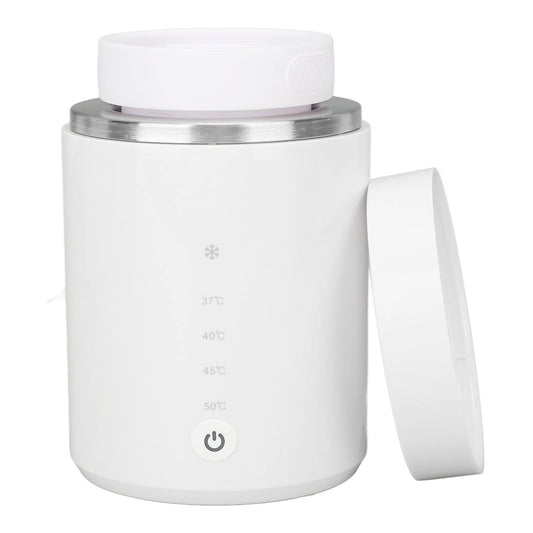 Calentador de Biberones Portátil con 4 Selecciones de Temperatura, Calentamiento Rápido, Batería de 8800 MAh, Fácil de Instalar para Viajar