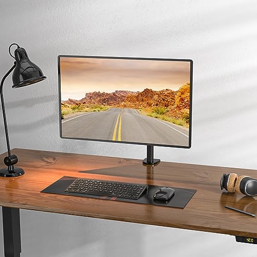 Soporte Monitor Individual WALI Negro Ajustable para Escritorio y VESA 75 & 100mm