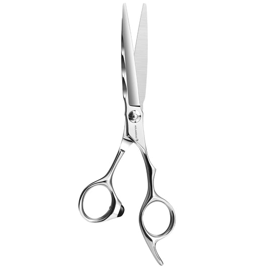 AOLANDUO Tijeras para Cortar Cabello Profesionales - Aichi Scissors Japonés VG10 Acero Inoxidable - Diseño Offset Super Afiladas - Ideal Barbería y Estilistas Salón - Movimiento Suave