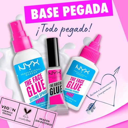 Prebase de Maquillaje hidratante Face Glue de Nyx Professional Makeup, Tono Transparente