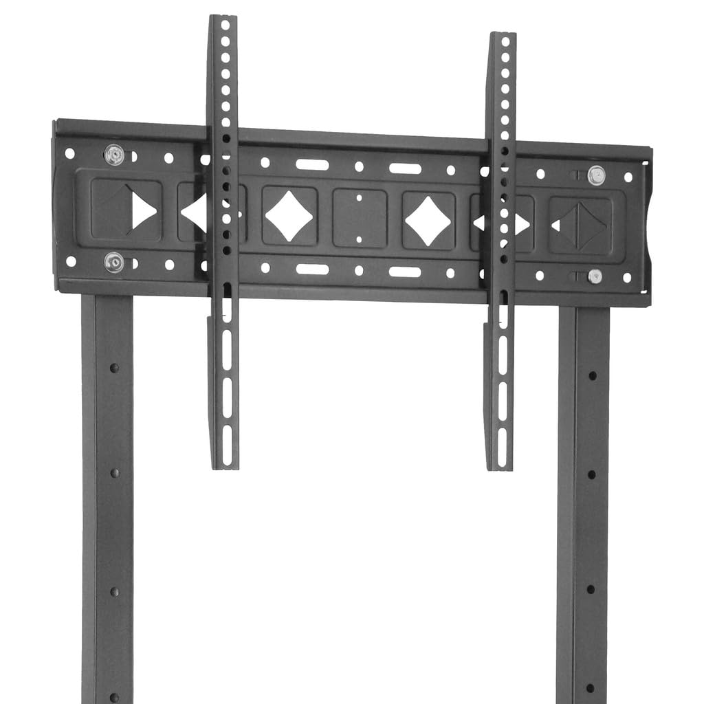 Lucky Owl Soporte de TV para Piso Carrito de 42"-85" Pulgadas Soporte de TV Grande (Y800-TVC4285) Dimensión 1.5mm Carga máxima de 50 kg VESA 600X400 Resistente Material Reforzado con rueditas.