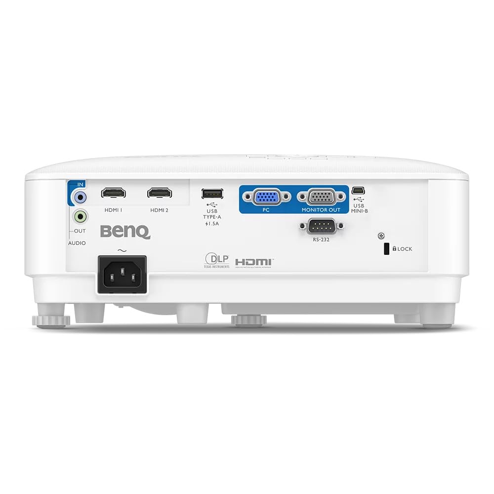 BenQ Proyector Profesional MW561 WXGA Gran brillantez de 4000 ANSI Lúmenes con Altavoz 20w y Dual HDMI