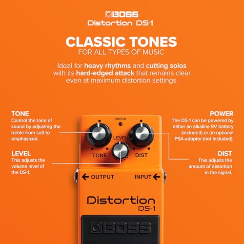 Pedal BOSS DS-1 Naranja Distorsión