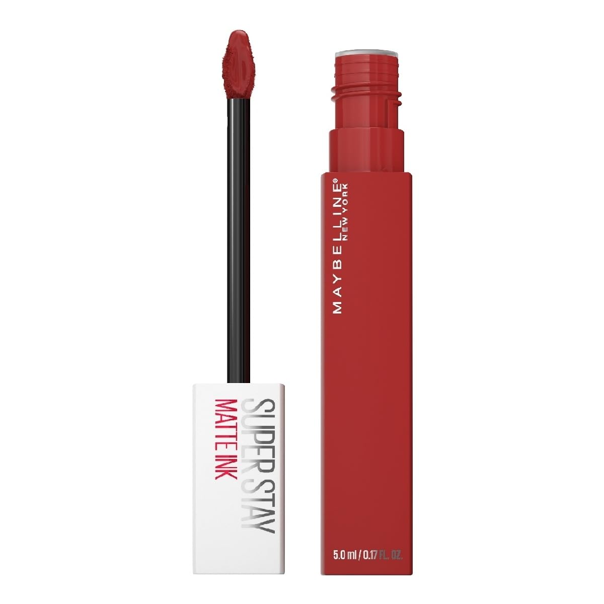 Maybelline Labial líquido matte de larga duración, Superstay Matte Ink Spiced Edition tono Hustler, 5g