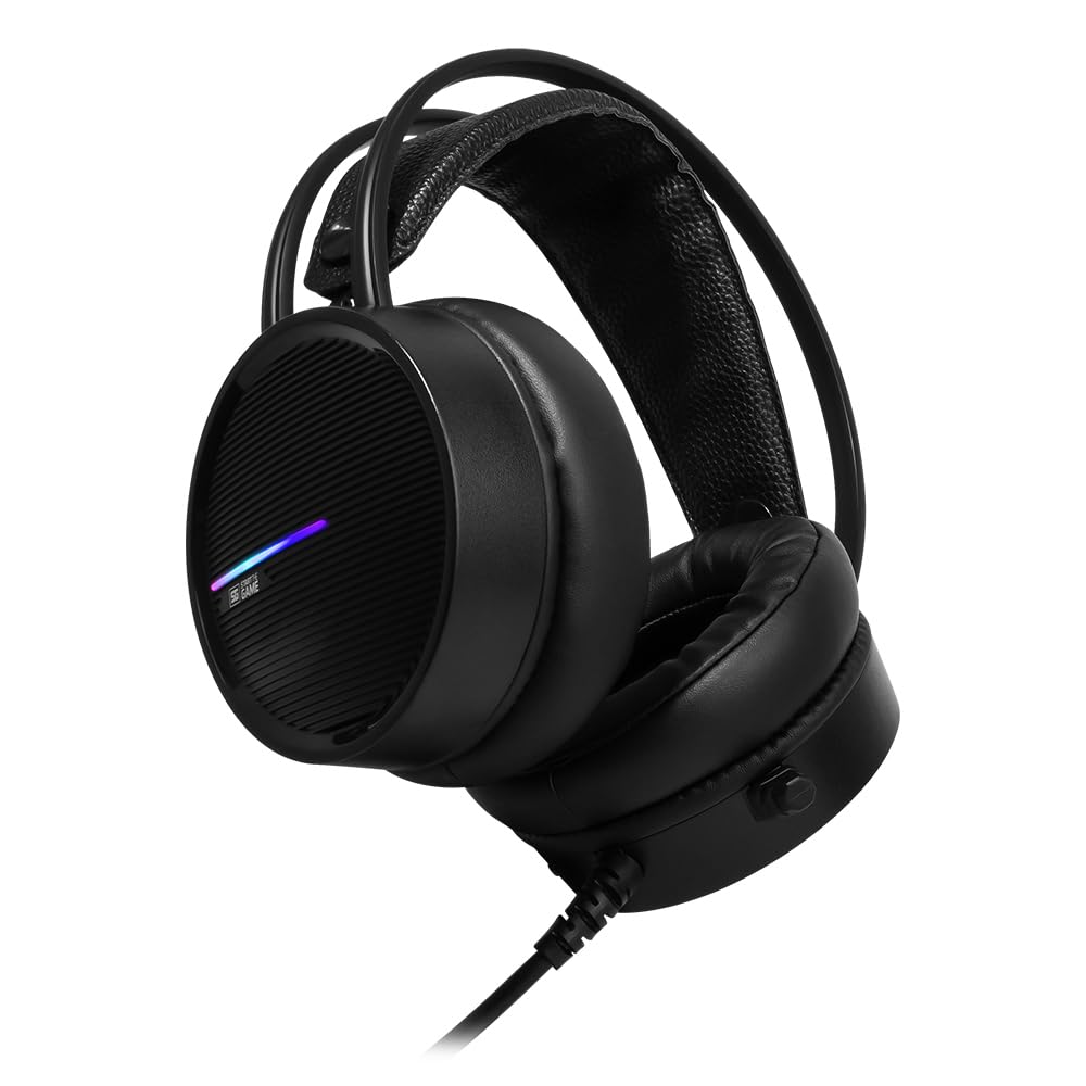 Diadema Jugador Vorago HS-502 Negro RGB 50 Mm