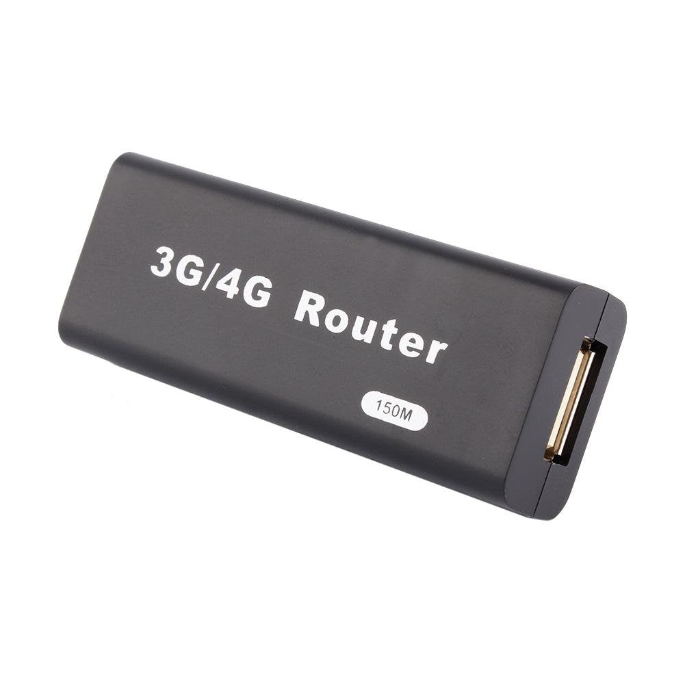 Lazmin Mini WiFi Router, USB Wireless Router, Portátil Mini 3G / 4G WiFi Router, 150 Mbps, Compatible con Todos los Sistemas operativos, Conecta y Reproduce (Negro)