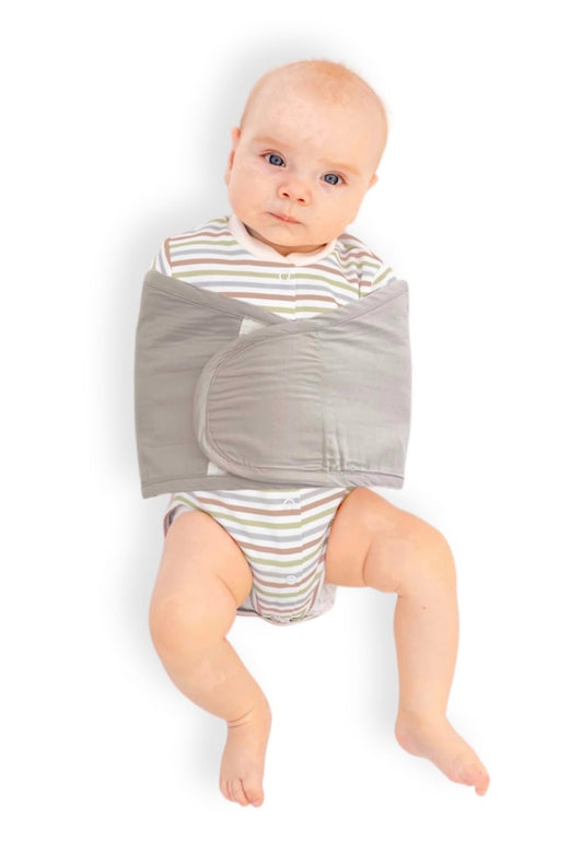 bebon Baby Arm Swaddle | Envoltura ajustable para recién nacidos y bebés – Diseño de doble ala que asegura cómodamente solo los brazos | Algodón ultrasuave (menta, grande)