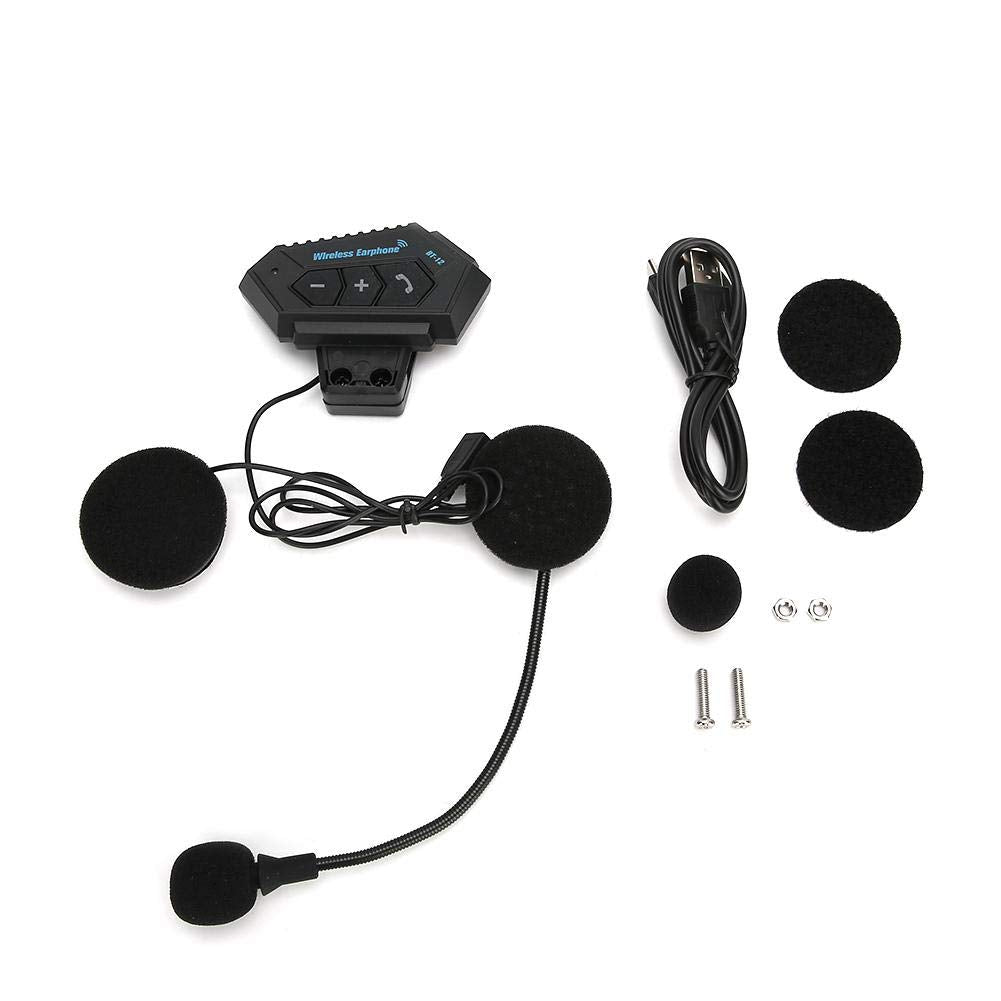 xuuyuu Intercomunicador Bluetooth para Motocicleta, Casco para Motocicleta Auricular Bluetooth 4.1 + EDR CSR8635 Kit de Sistemas de comunicación con Auriculares Manos Libres de reducción de Ruido
