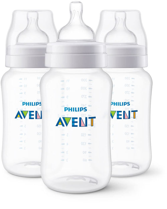 Set de Biberón Anti-colic Philips Avent Transparente 11oz 3 piezas