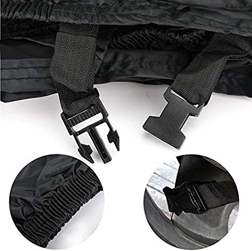 Funda para Motocicleta Impermeable protector 190T - Polvo, lluvia, escombros y cubierta resistente al agua con protección UV(XXXL)