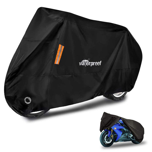 Dasking Funda para Bicicleta Moto Impermeable al Aire Libre Cubierta Resistencia al Agua Protección contra Polvo Viento UV Sol con Orificio de Bloqueo Antióxido Funda para Vehículos, Bicicleta de Montaña, Carrectera, Pista, Moto Deportivo