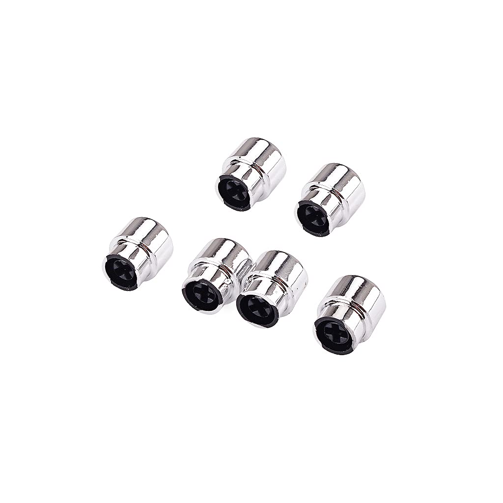 Alnicov 6 pomos de plástico para interruptor de guitarra para piezas de guitarra Tele Telecaster, cromo