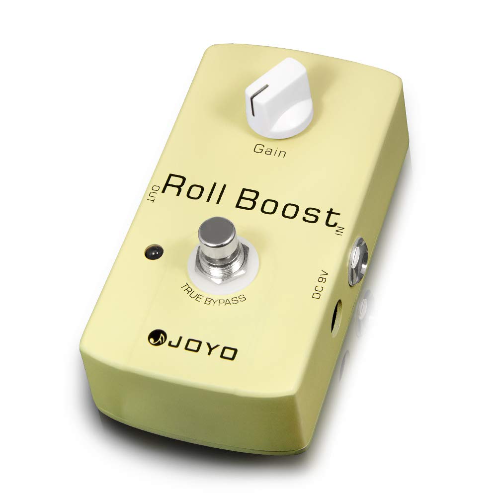 JOYO Boost Pedal Classic Circuitry de hasta 35 dB Clean and Clear Boost para efecto guitarra eléctrica – True Bypass (Roll Boost JF-38)