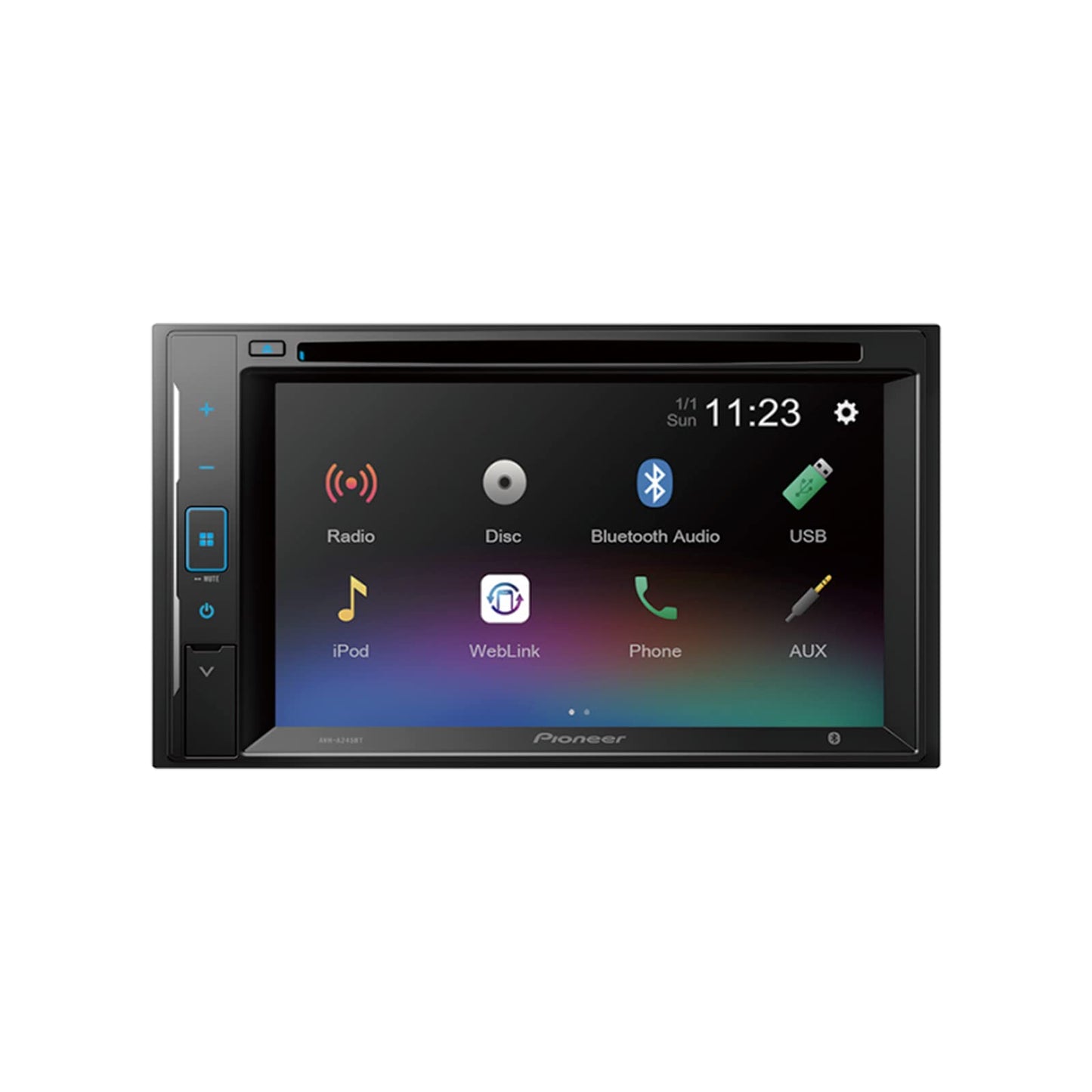 Pioneer Reproductor 6.2" Multimedia Web Link 2 DIN Marca, AVH-A245BT