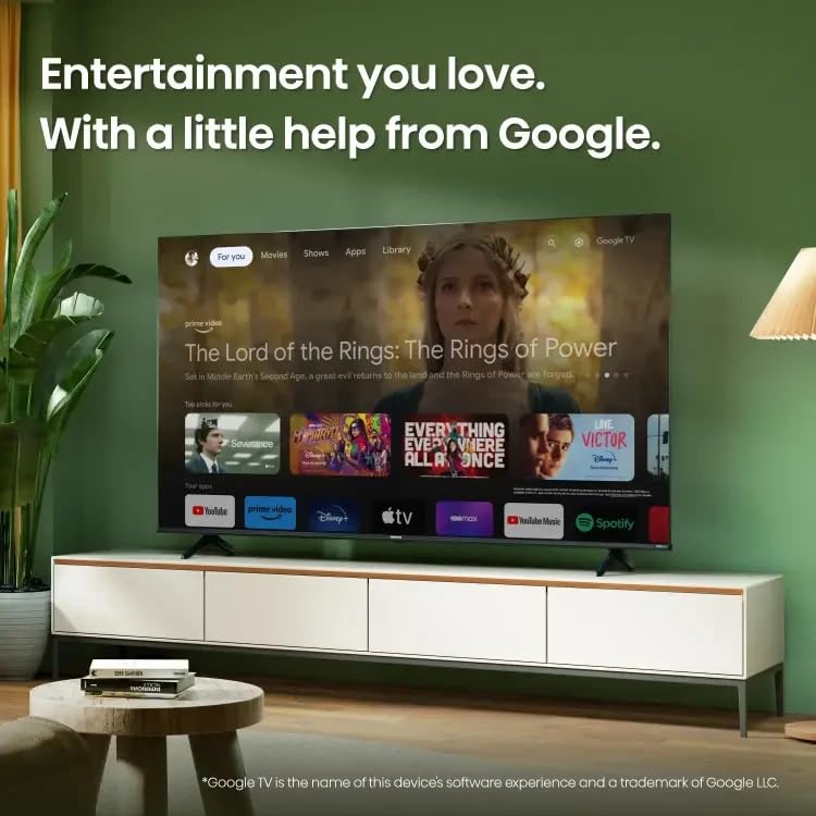 Hisense Television Smart TV de 32 Pulgadas Class A4 Series Full HD 1080p Pantalla LED, Google Smart TV, Wi-Fi y Bluetooth Reducción de Ruido Modo Juego 32A45K