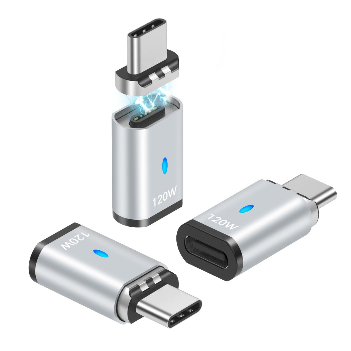 Adaptador Magnético USB C SHEEAST 120W Compatible con MacBook y iPad Pro