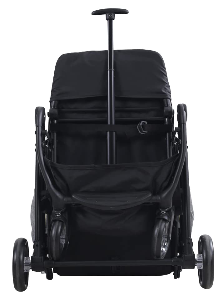 Carriola De Viaje Tipo Maleta Lock It Negro Con Amarillo Lifestyle By Infanti