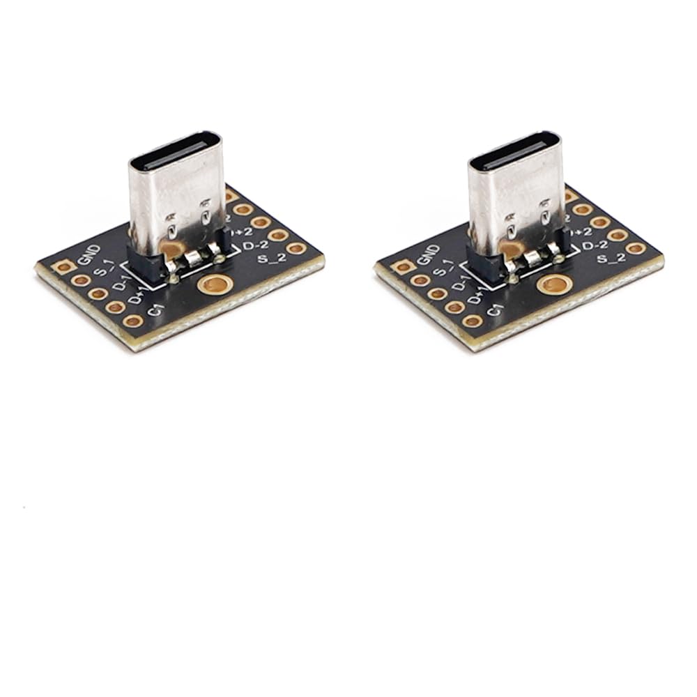 Breakout Board USB Tipo C Treedix Hembra Vertical Placa Convertidor PCB 2 Unidades