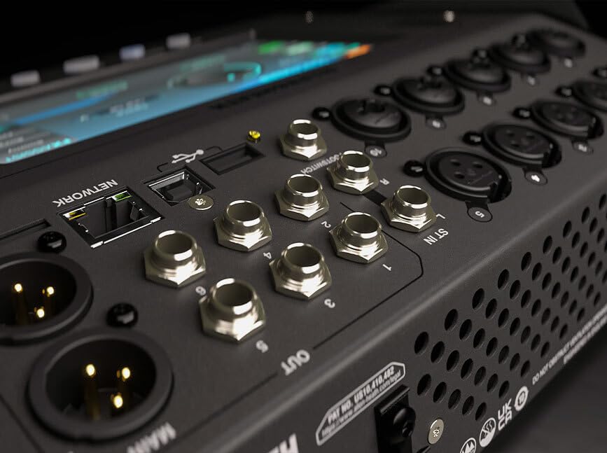 Mezclador Digital Allen & Heath CQ-12T Bluetooth y Pantalla Táctil de 7 Pulgadas