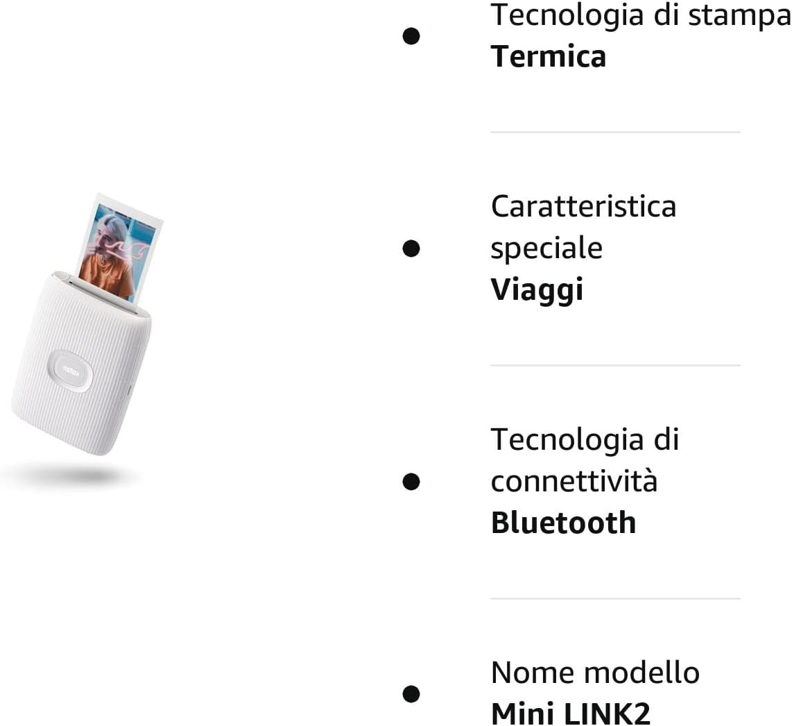 instax Impresora Fujifilm Link2 Blanca