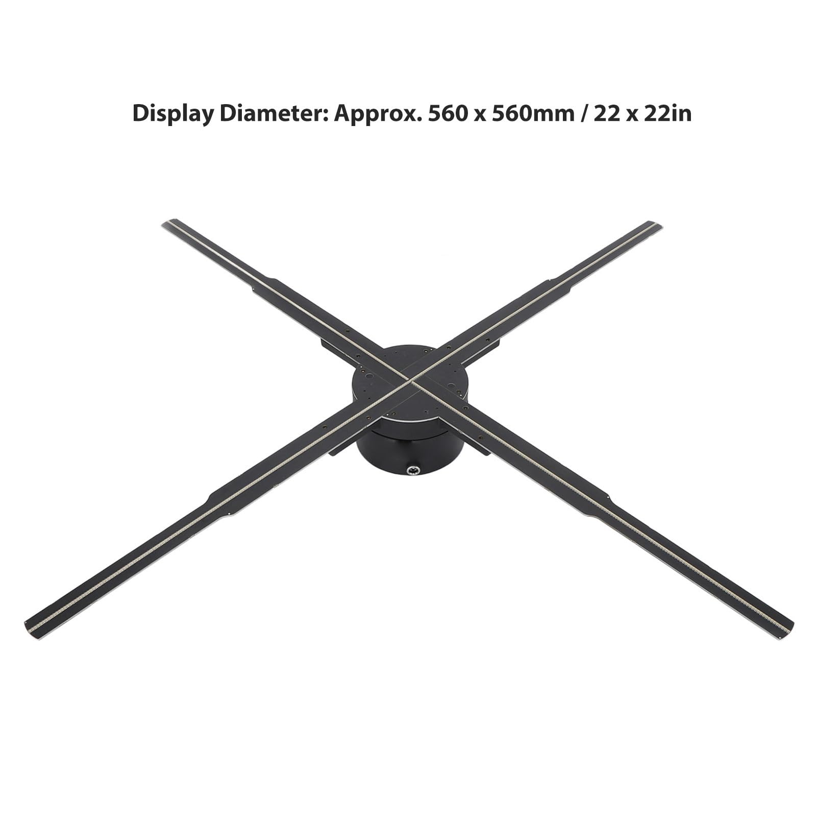 Proyector Holográfico 3D con Ventilador de 22 Pulgadas para Publicidad con WIFI y Control Remoto