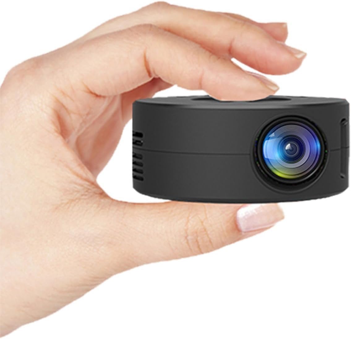 Proyector Portátil Yoidesu Blanco Full HD 1080P con Puerto USB y Control Remoto