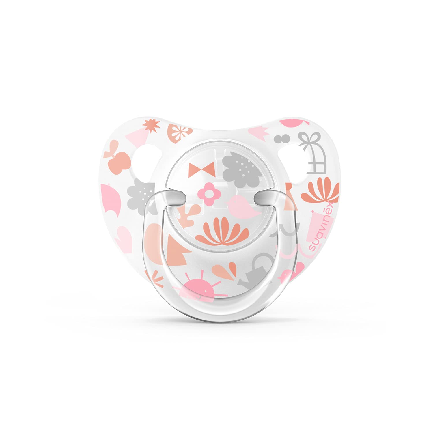 Set de Clip y Chupón Anatómico Suavinex Rosa "Memories" 6-18 Meses 3 Piezas