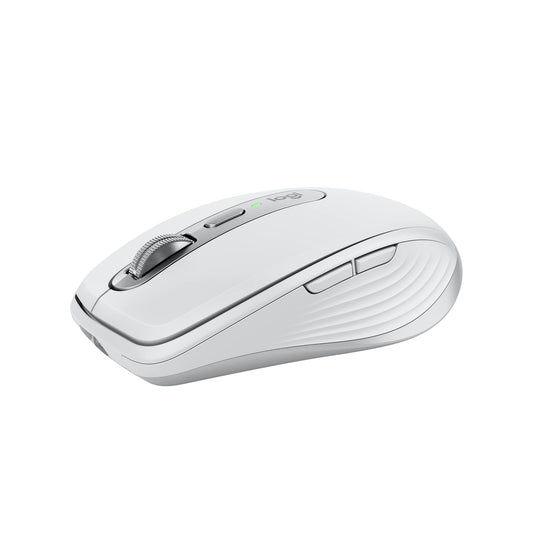 Logitech MX Anywhere 3S Compact Mouse inalámbrico, Desplazamiento Veloz en Todos Lados, dpi 8K, silencioso, Botones programables, USB C, Bluetooth, Windows PC, Linux, Chrome, Mac - Paleo Grey