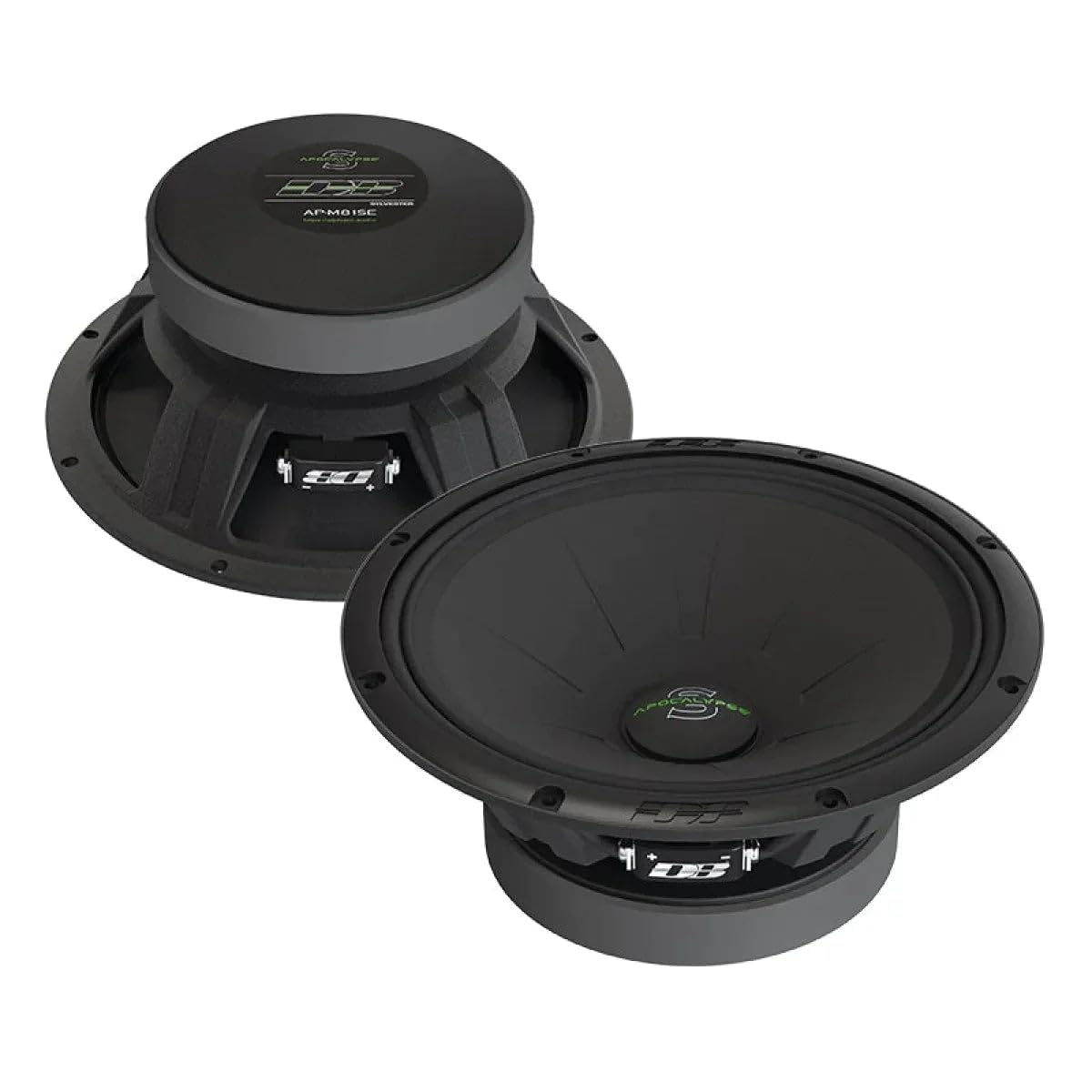Deaf Bonce Apocalypse - Par de altavoces de rango medio RMS de 4 ohmios, color negro, 8 pulgadas, 170 W
