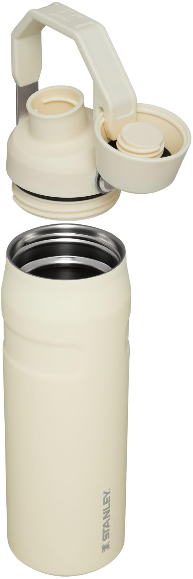 Botella Stanley IceFlow Aerolight 709 ml, con Tapa de Flujo Rápido, Aislamiento de Doble Pared, Mantiene Bebidas Frías, Termo Acero Inoxidable libre de BPA, Botella Stanley 24 oz, CREAM